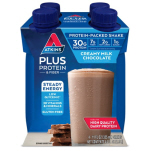 Atkins US PLUS Protein & Fibre Creamy Chocolate RTD Shakes x 4