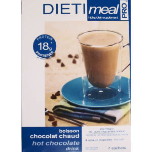 Avidlite Dietimeal Hot Chocolate Drink, box of 7 sachets