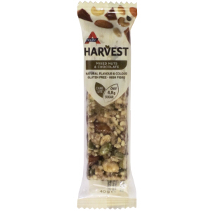 Atkins Harvest Mixed Nuts and Chocolate 40g bar NEW