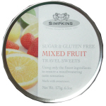 Simpkins Mixed Fruit Travel Sweets tin, 175g