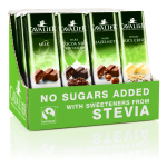 Cavalier Stevia Solid Chocolate Bars 40g to 44g