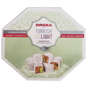 Koska No Added Sugar Turkish Delight Pistachio 160g Box