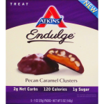 Atkins US Endulge Pecan Caramel Clusters box
