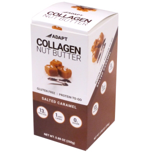 Adapt Salted Caramel Collagen Nut Butter 25g Sachets Box of 10