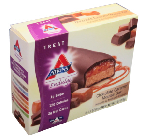 Atkins US Endulge Choc Caramel Mousse box of 5 bars