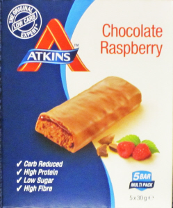 Atkins Chocolate Raspberry Set of 5 30g Bars