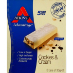 Atkins Advantage Cookies & Cream Box of 5 bars