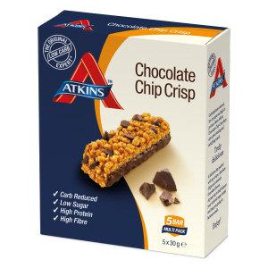 Atkins Chocolate Chip Crisp Box of 5 30g Bars