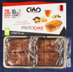 CiaoCarb Chocolate ProtoCakes, 45g each, box of 4 CLEARANCE Best Before 30 June 2018