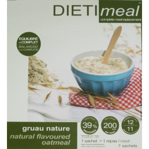 Avidlite DietiMeal MRP Natural Oatmeal Box of 7