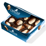 Cavalier Belgian choc sea shells 130g box