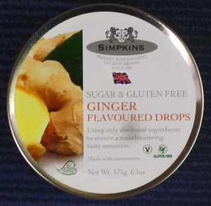 Simpkins Sugar Free Ginger Drops 175g tin