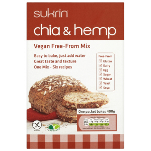 Sukrin Chia and Hemp Vegan Free From Bread Mix