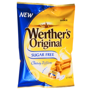 Werthers Original Sugar Free Creamy Chewy Toffees 80g bag REDUCED PRICE